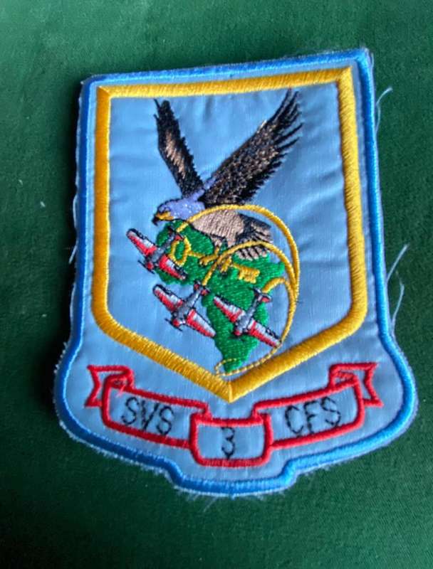 SAAF-CENTRAL FLYING SCHOOL HARVARD AEROBETIC TEAM PATCH-WORN 1980'S-1994-ON BREAST-3 INDICATES WINGM