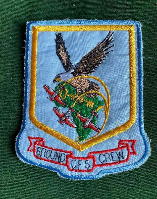 SAAF-CENTRAL FLYING SCHOOL HARVARD AEROBETIC TEAM PATCH-WORN 1980'S-1994-ON BREAST-GROUND CREW MEMB
