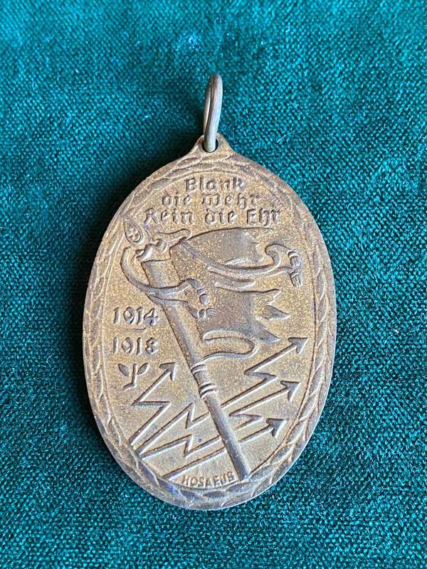 GERMAN PRUSSIAN WAR VETERANS MEDAL KYFFHAUSER 1914-1918