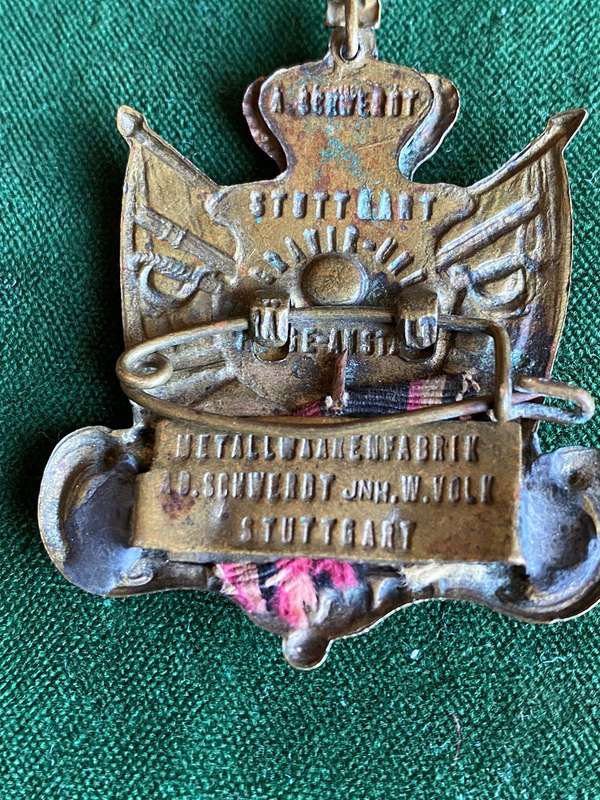 German Wurtenberg-WW1 Warrior League Badge/Medal-Veterans German South West Africa