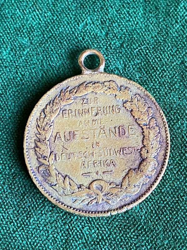 GERMAN SOUTH WEST AFRICA WILHELM 11 1907 MEDAL