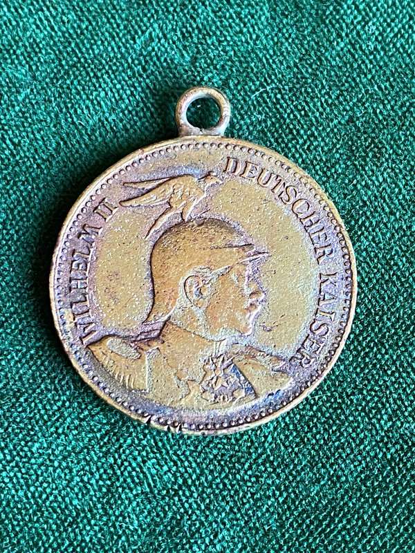 GERMAN SOUTH WEST AFRICA WILHELM 11 1907 MEDAL