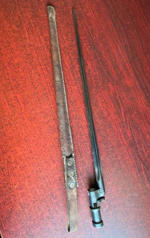 RUSSIAN 189/30 MOSIN NAGANT BAYONET WITH CRUCI FORM SOCKET-OVERALL LENGTH 50,5 CM