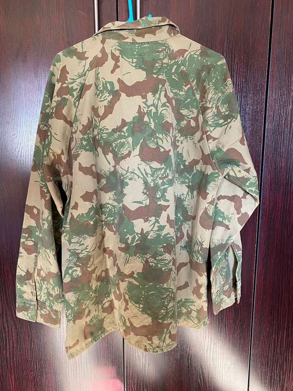 POLICE SPECIAL TASK FORCE 2ND PATTERN CAMO JACKET-SIZE XTRA LARGE-MEASURES 60 CM ARMPIT TO ARMPIT-US