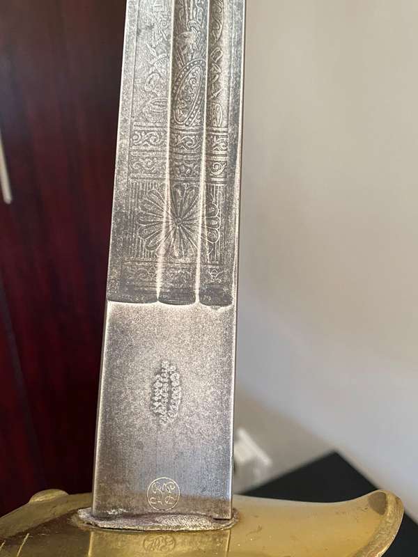 WW1 GERMAN M1889 PRUSSIAN INFANTRY OFFICERS SWORD-BY SCARCE MAKER J. ROBRECHT HOFLIEFERANT BERLIN(CL