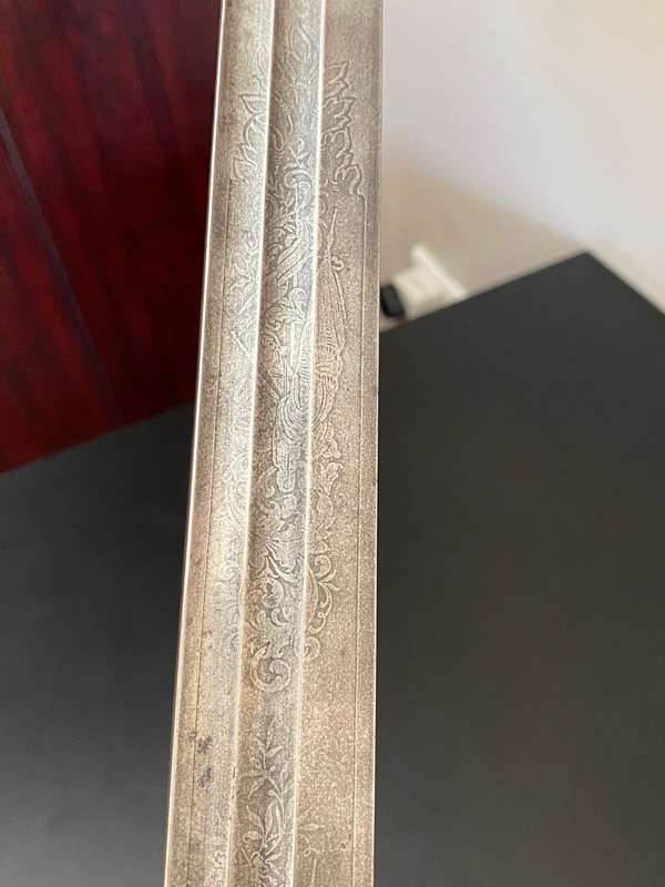 WW1 GERMAN M1889 PRUSSIAN INFANTRY OFFICERS SWORD-BY SCARCE MAKER J. ROBRECHT HOFLIEFERANT BERLIN(CL