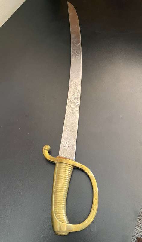FRENCH INFANTRY SHORT SWORD OR BRIQUET SABER MODEL 1802 (ANX1) OF THE INFANTRY OF THE FIRST FRENCH E