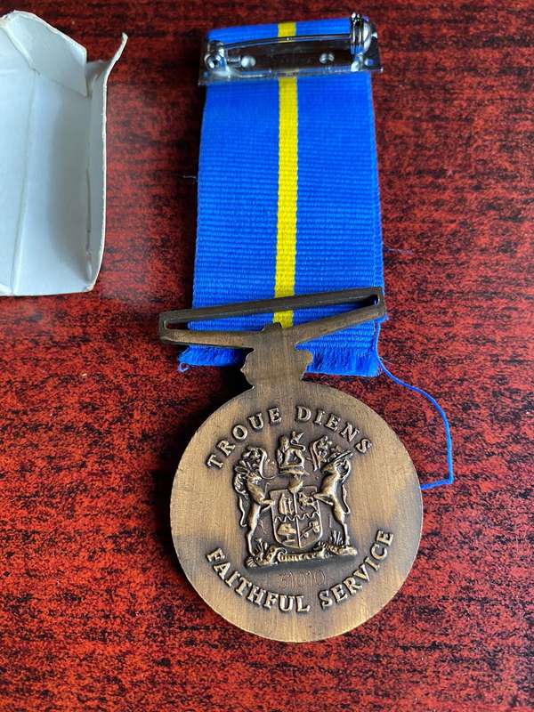 POLICE, NUMBERED FAITHFUL SERVICE MEDAL