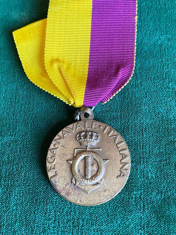 BRONZE MEDAL OF THE ITALIAN NAVAL LEAGUE