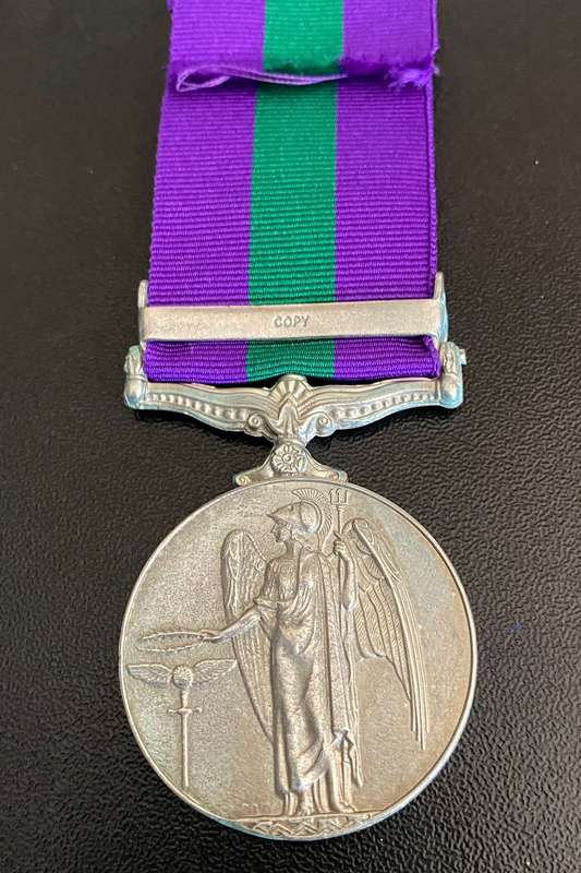 COPY BRITISH GENERAL SERVICE MEDAL WITH CLASP