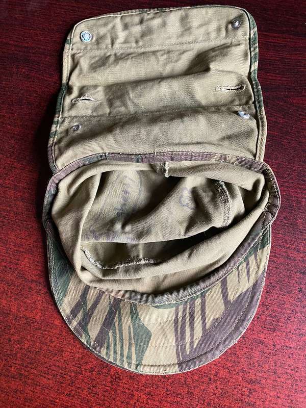 RHODESIAN CAMO FLAP CAP-BELONGED TO THE GUY IN THE PHOTO-UNFORTUNATELY I DO NOT HAVE HIS NAME-PICTUR