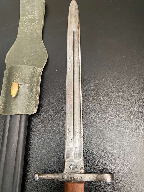 ITALIAN M1870 BAYONET WITH SCABBARD AND FROG