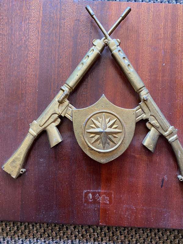RECCE-SHOOTING PLAQUE-MEASURES 29X29 CM