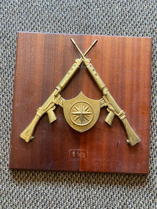 RECCE-SHOOTING PLAQUE-MEASURES 29X29 CM