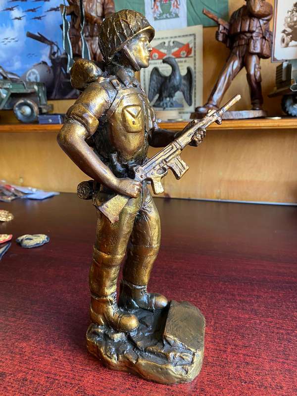 SADF BORDER WAR PERIOD FIGURE-HEIGHT 31 CM-MADE FROM HARD RESIN