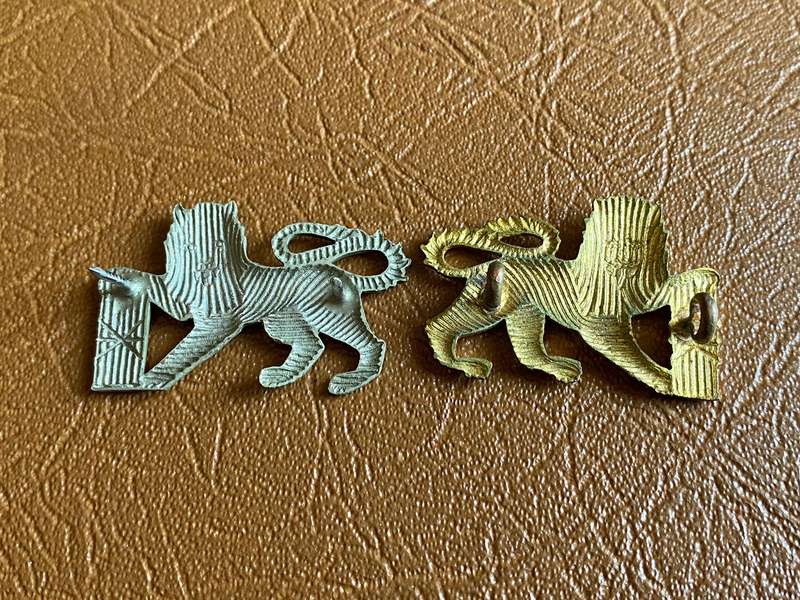 CHIEF PETTY OFFICERS SLEEVE BADGE PAIR-PINS + LUGS COMPLETE