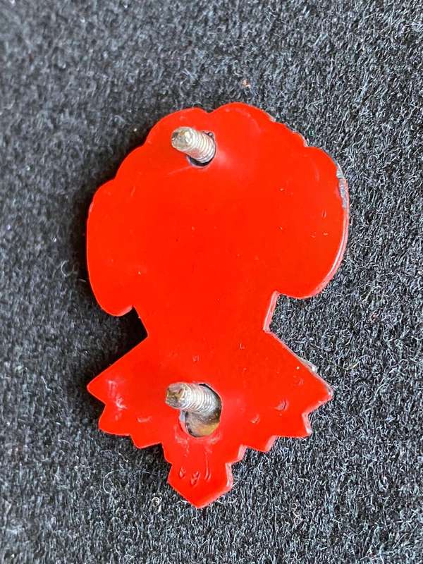 1 SA INFANTRY BATTALION CHROME BERET BADGE-APPROVED IN 1983-WORN 1983-2003- 2 X SCREW LUGS
