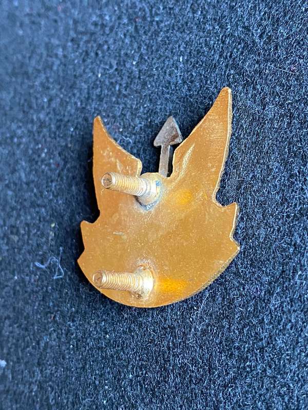 WEMMERPAN COMMANDO BI/METAL CAP BADGE-APPROVED IN 1991- 2 X SCREW LUGS