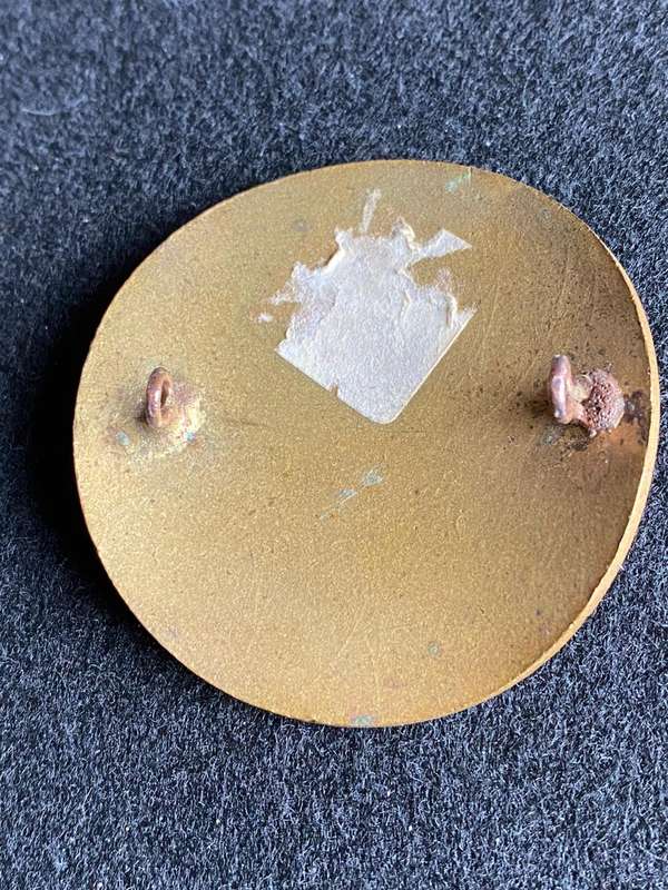STATE PRESIDENTS GUARD-ENAMEL-SHAKO BADGE-WORN 1967-1986- 2 LUGS