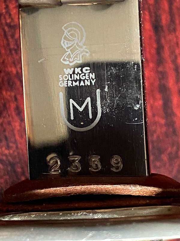 SADF ARMY,CEREMONIAL SWORD WITH LEATHER SCABBARD,NUMBERED 2359,MADE BY SOLINGEN GERMANY-VERY GOOD CO