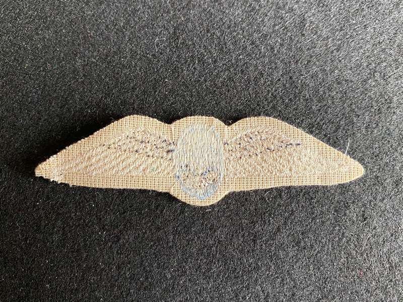 PARACHUTE INSTRUCTOR WING-WORN FOR SHORT PERIOD-1970'S-ORIGINAL