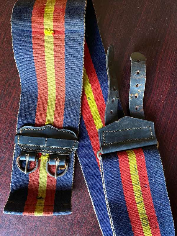 RHODESIAN ARMY SERVICE CORPS STABLE BELT -EXTENDED LENGTH 93 CM