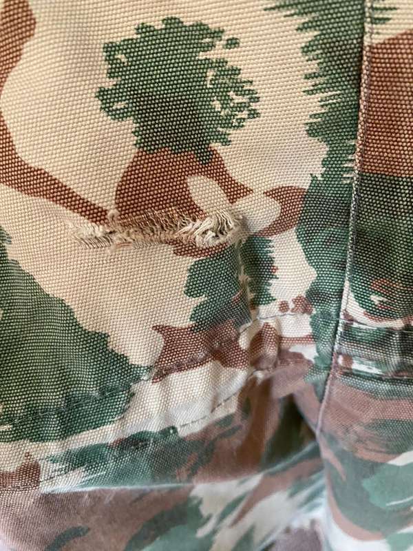 TASK FORCE 1ST PATTERN CAMO JACKET WITH STARBURST CAMO-SIZE EXTRA LARGE-MEASURES 60 CM ARMPIT TO AR