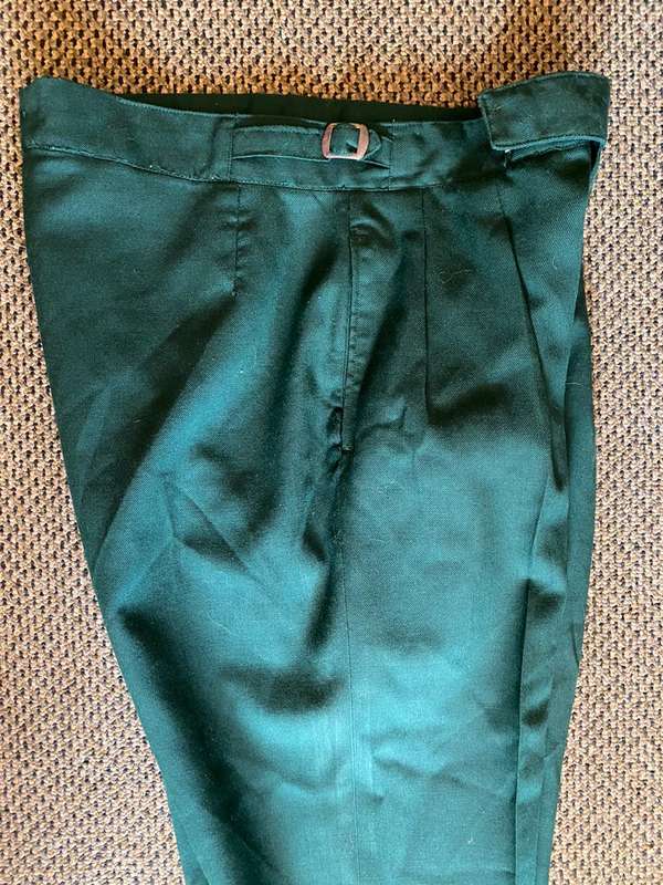 RHODESIAN GREENS,TROUSERS-A SIZE 30-PIPE LENGTH OF 69 CM-STILL GOOD CONDITION