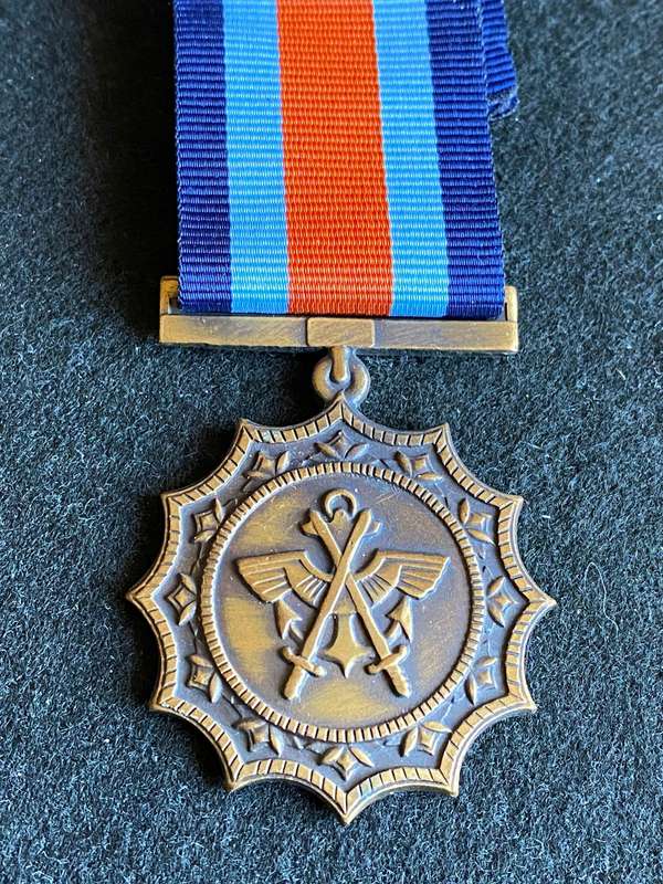 CHIEF OF THE SADF COMMENDATION MEDAL-1974-FULL SIZE-NUMBERED