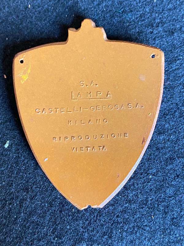 ITALIAN WW2 YOUTH FASCIST,BAKELITE ARM SHIELD(YOUTH MOVEMENT)