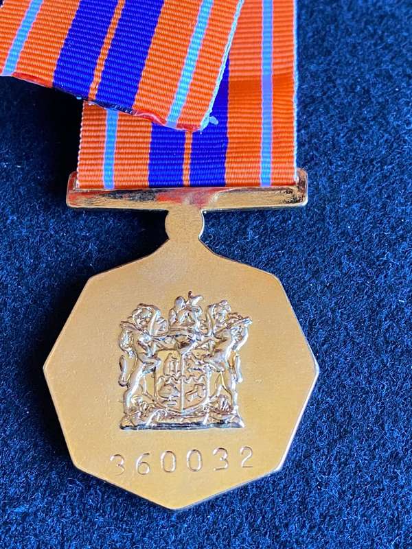 FULL SIZE PRO PATRIA MEDAL 1974-1990-FIXED SUSPENDER-NO LUCITE COATING- NUMBERED