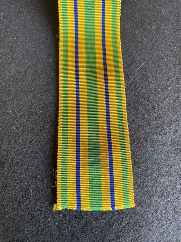 POLICE 20 YEAR SERVICE MEDAL RIBBON-FULL SIZE-SOLD IN LENGTHS OF 30CM