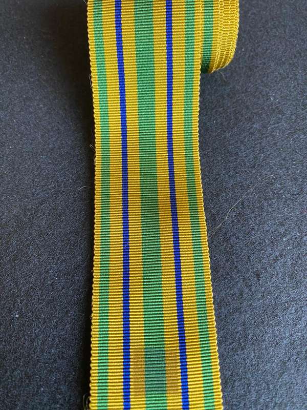 POLICE 20 YEAR SERVICE MEDAL RIBBON-FULL SIZE-SOLD IN LENGTHS OF 30CM