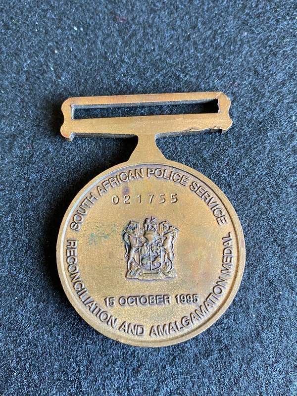 POLICE AMALGAMATION MEDAL FULL SIZE -NUMBERED