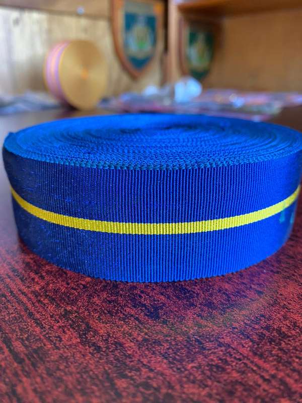 POLICE 10 YEAR MEDAL RIBBON-FULL SIZE-SOLD IN LENGTHS OF 30 CM