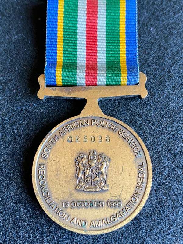 POLICE AMALGAMATION MEDAL FULL SIZE-NUMBERED