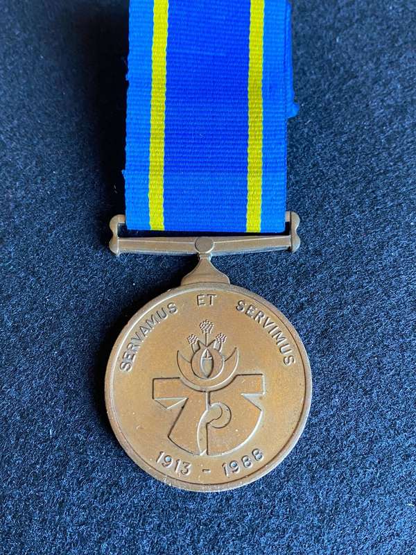 POLICE 75TH ANIVERSARY-FULL SIZE MEDAL
