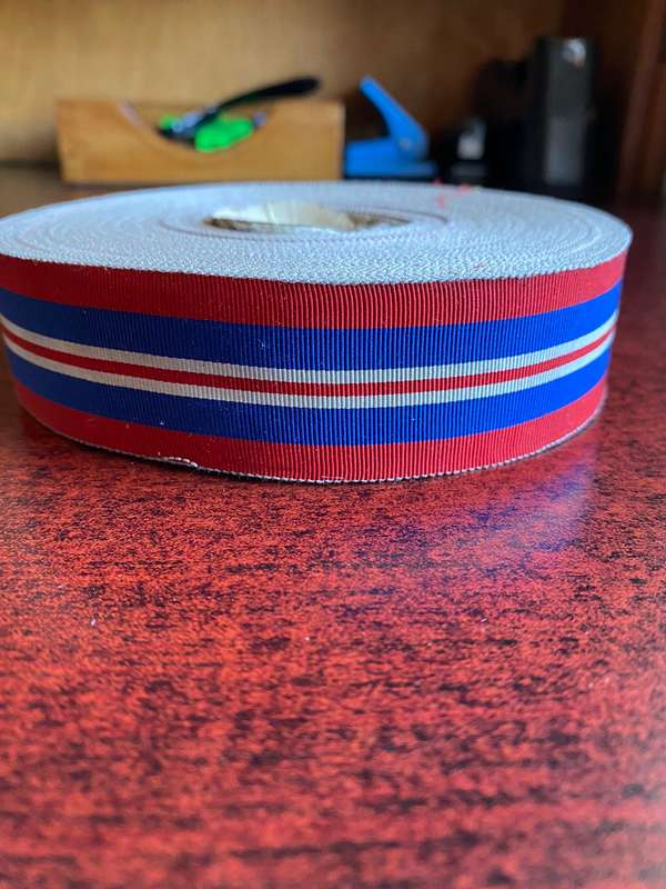 FULL SIZE WW2 WAR MEDAL RIBBON-SOLD IN LENGTHS OF 30 CM-ORIGINAL WW2 PERIOD RIBBON