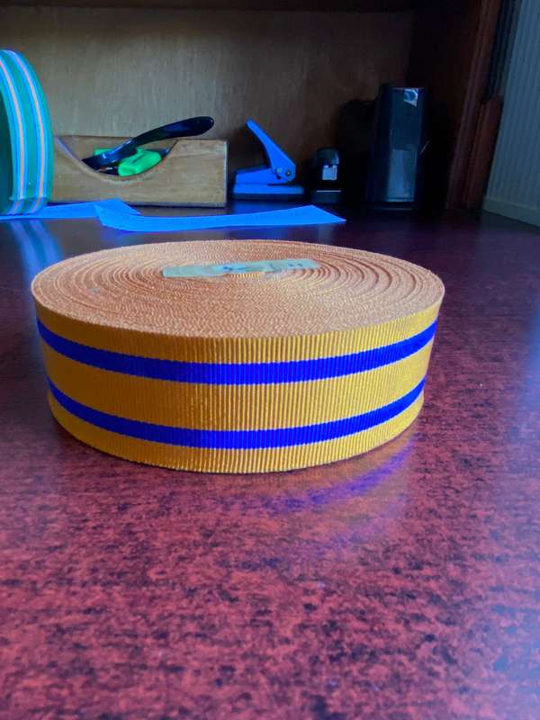 FULL SIZE MEDAL RIBBON FOR THE ESTABLISHED OF THE SWA POLICE 1981-SOLD IN LENGTHS OF 30 CM