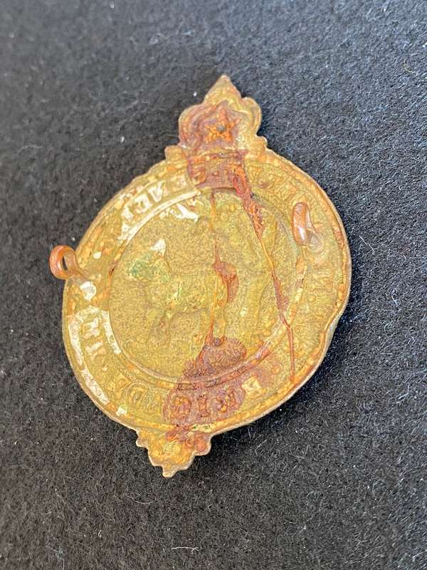 SA DUTCH REFORM MISSIONARY CHURCH BRIGADE S TYPE CAP BADGE- 2 LUGS