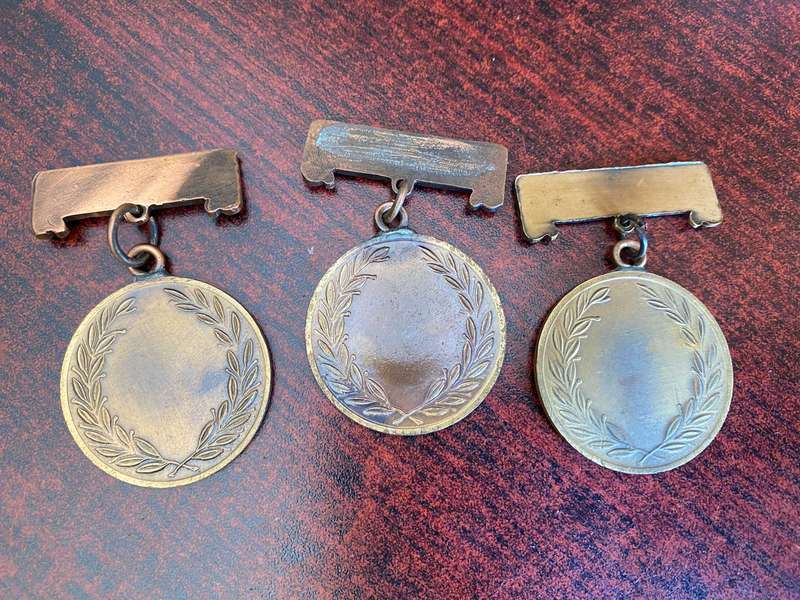 POLICE SPORT MEDALLIONS- 3 SOLD TOGETHER