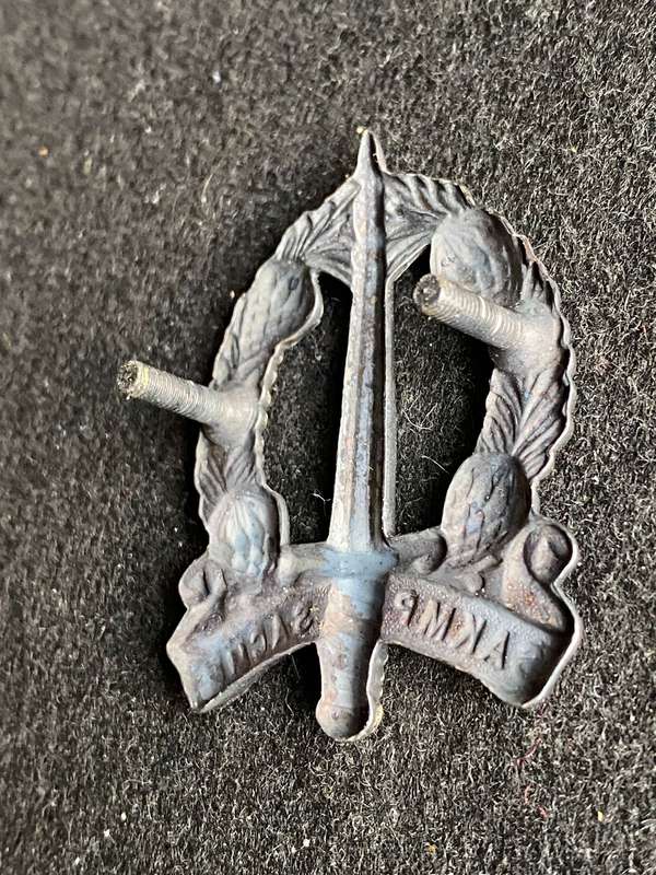 SACMP CAP BADGE-WORN FROM 1970'S- 2 X SCREW LUGS