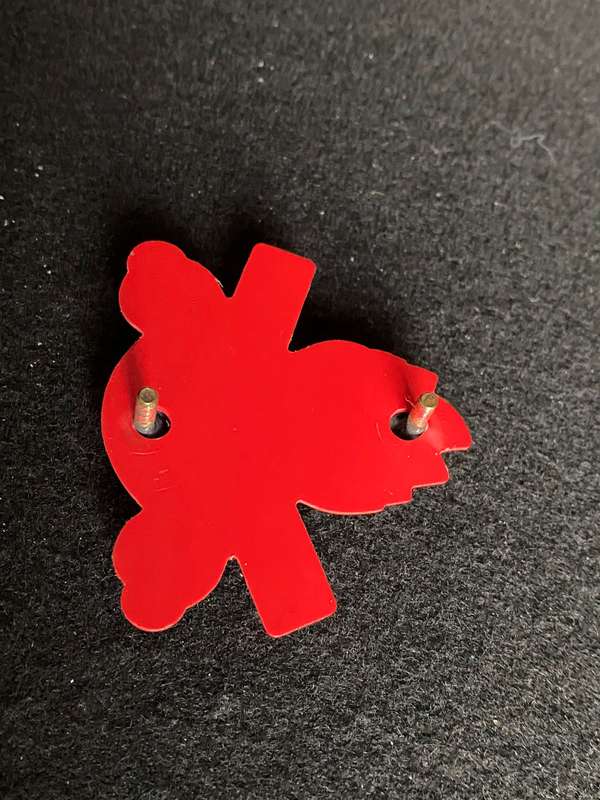 10 ARTILLERY BRIGADE BERET BADGE-WORN FROM 1986-LARGE VARIATION- 2 X SCREW LUGS
