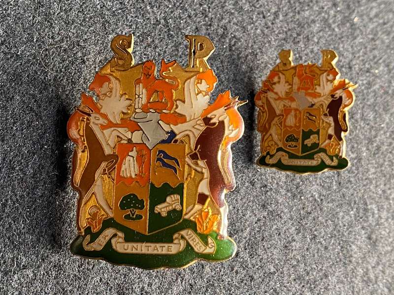 STATE PRESIDENTS GUARD CAP AND COLLAR-WORN 1986-1990-LUGS + PINS INTACT
