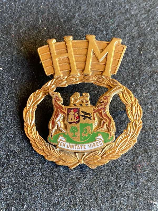 POLICE W.O. 2 BANDSMAN ARM BADGE- 2 PINS