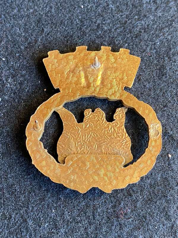 POLICE W.O. 2 BANDSMAN ARM BADGE- 2 PINS