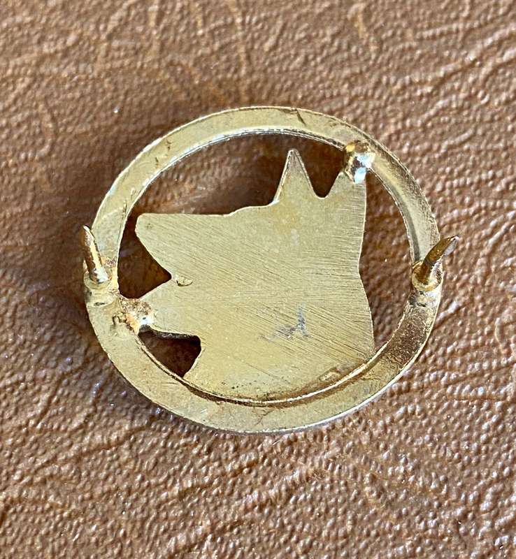 POLICE DOG HANDLERS,BREAST BADGE- 2 PINS