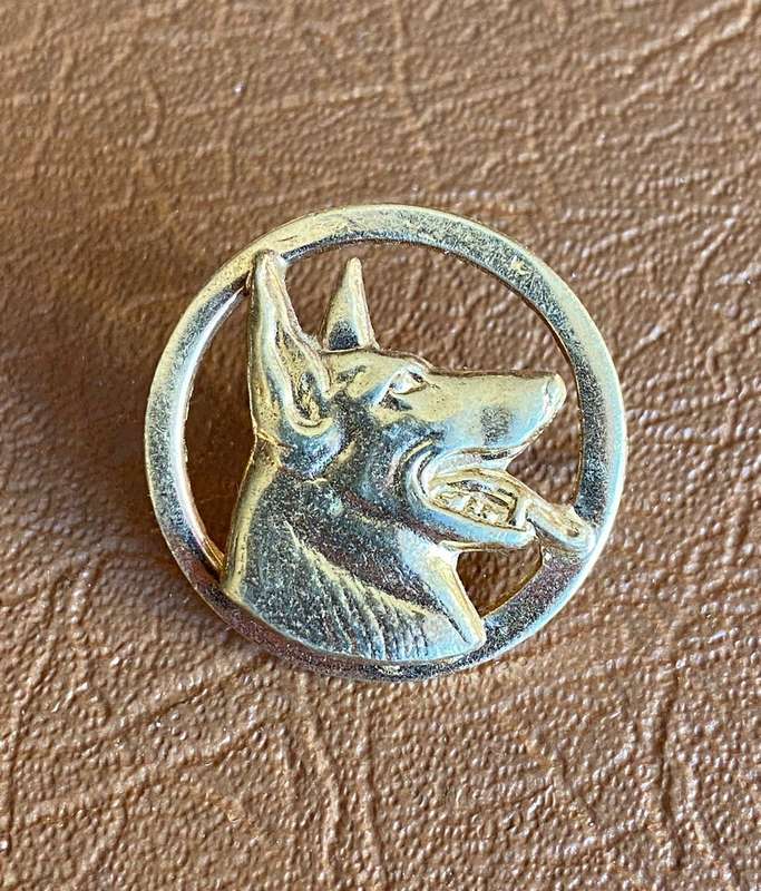 POLICE DOG HANDLERS,BREAST BADGE- 2 PINS