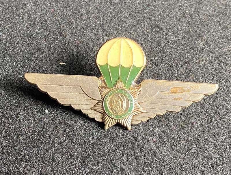 CISKEI POLICE PARACHUTE WING- 2 PINS