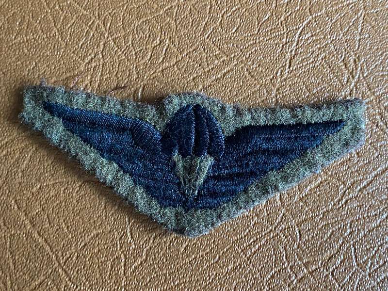 CISKEI PARACHUTE WING-SUBDUED-THIS WAS THE LAST PATTERN-IT ALSO CAME ON A CAMOUFLAGE BACKING